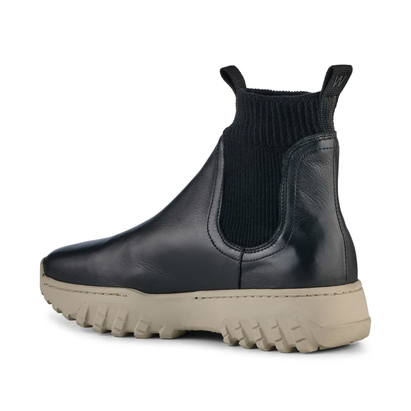Lucy Track Leather - Black