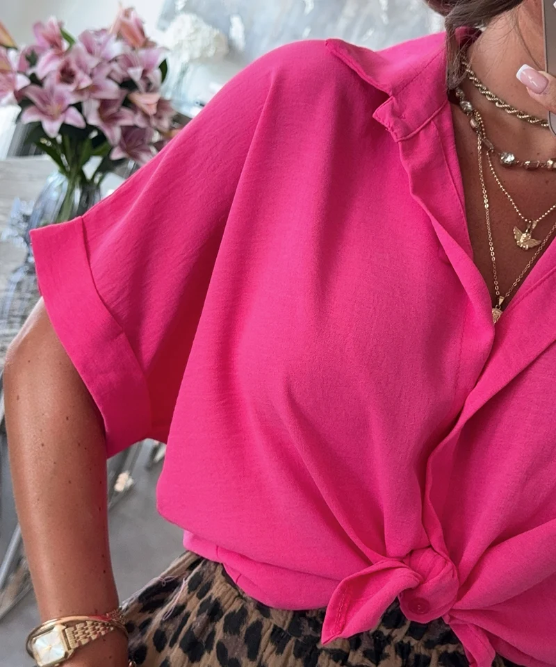 Knoten T-Shirt Melia Pink