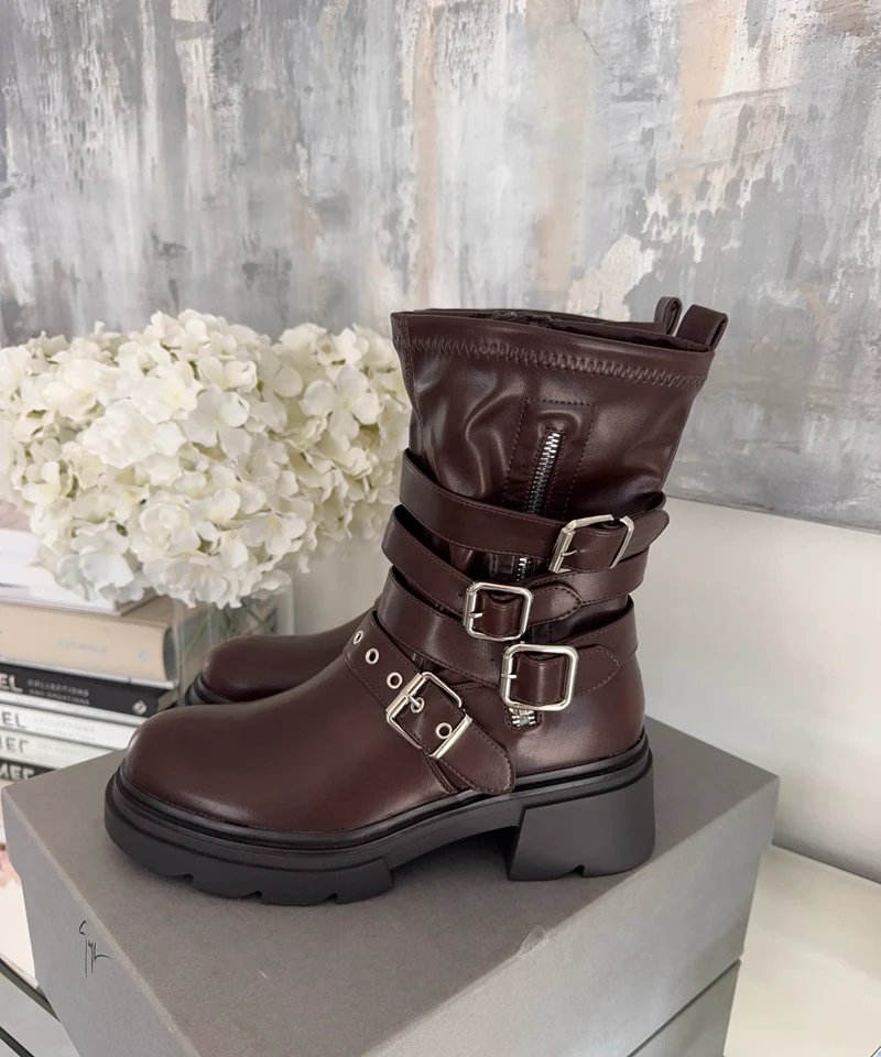 Biker Boots Bellina Braun