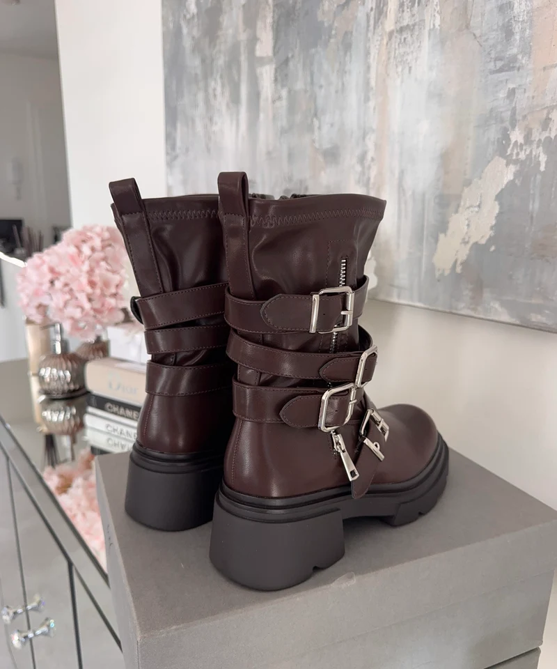 Biker Boots Bellina Braun