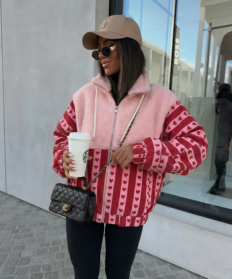 Zip Jacke Emma Rot Pink