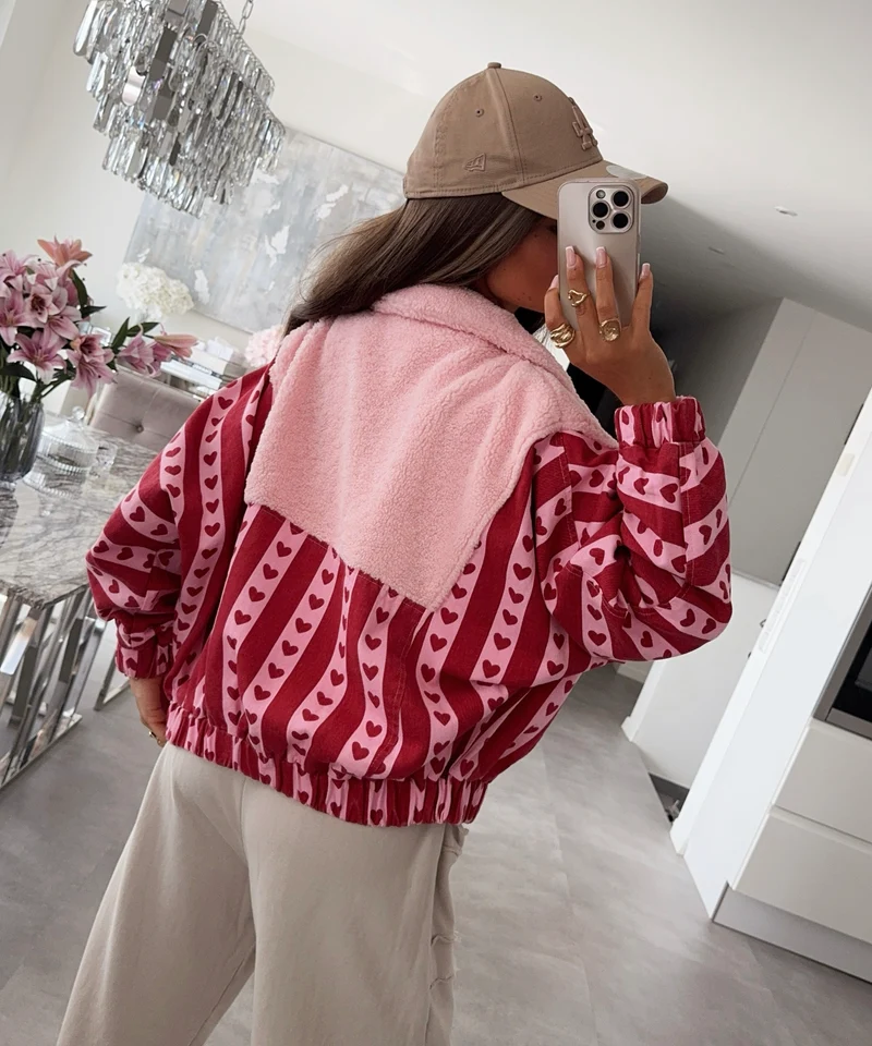 Zip Jacke Emma Rot Pink