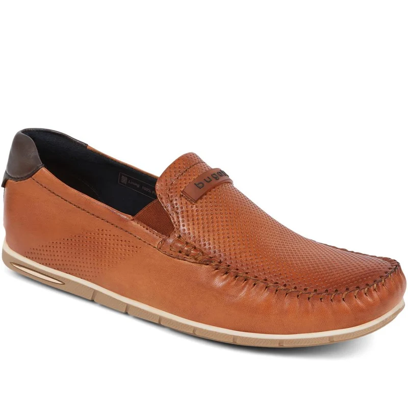Leather Slip-On Shoes - BUG39504 / 324 763 - Cognac