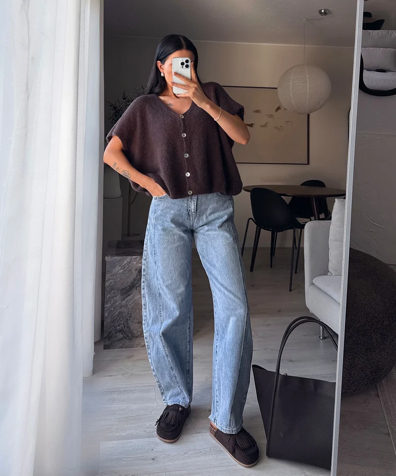 Barrel Jeans Cleonita Hellblau