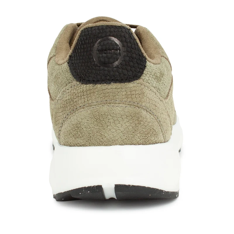 Sophie Snake Suede II - Lizard Green