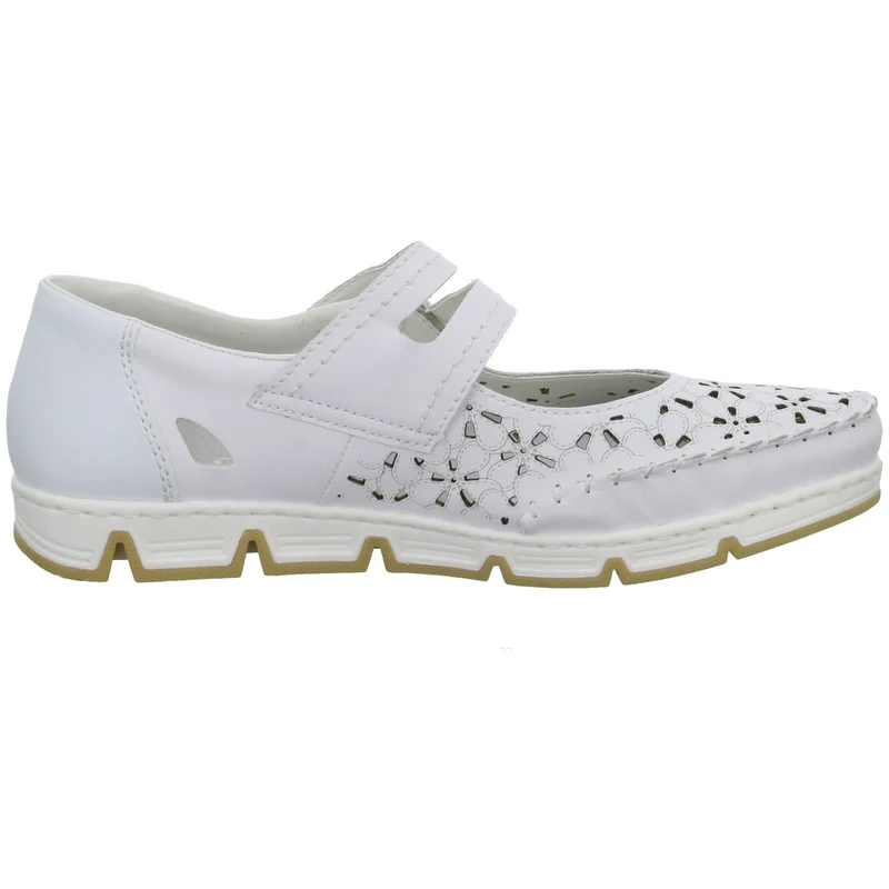 Rieker Slipper/Kletthalbschuh luftdurchlässig (durchbrochenes/geflochtenes Obermaterial)