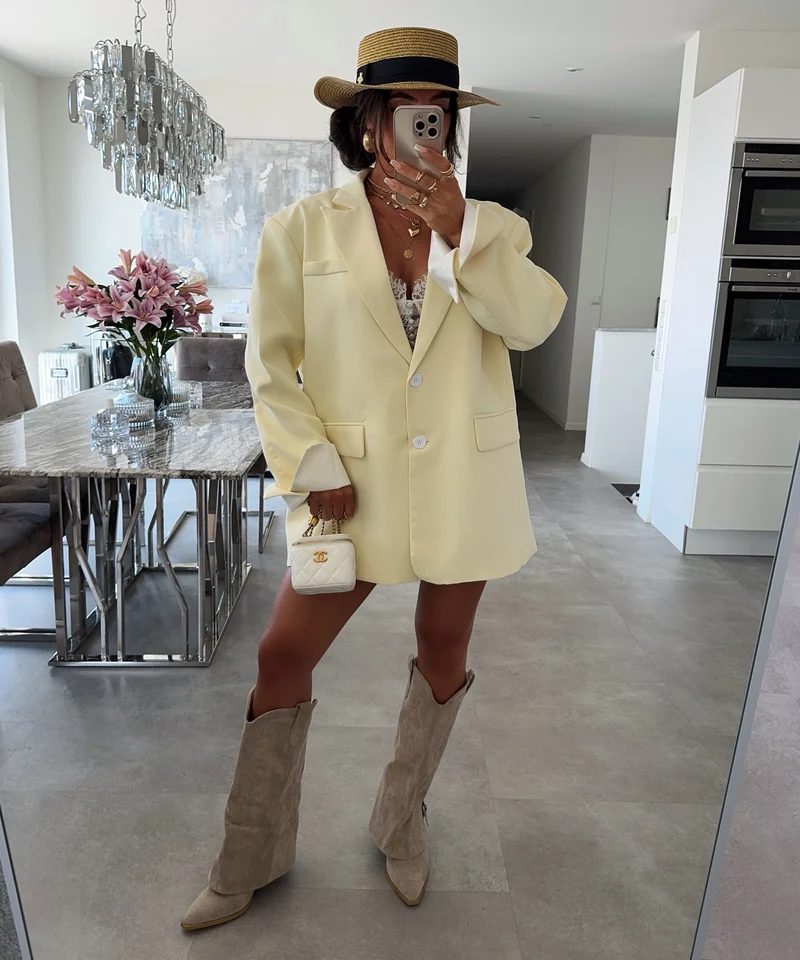Cowboy Stiefel Lavinia Beige