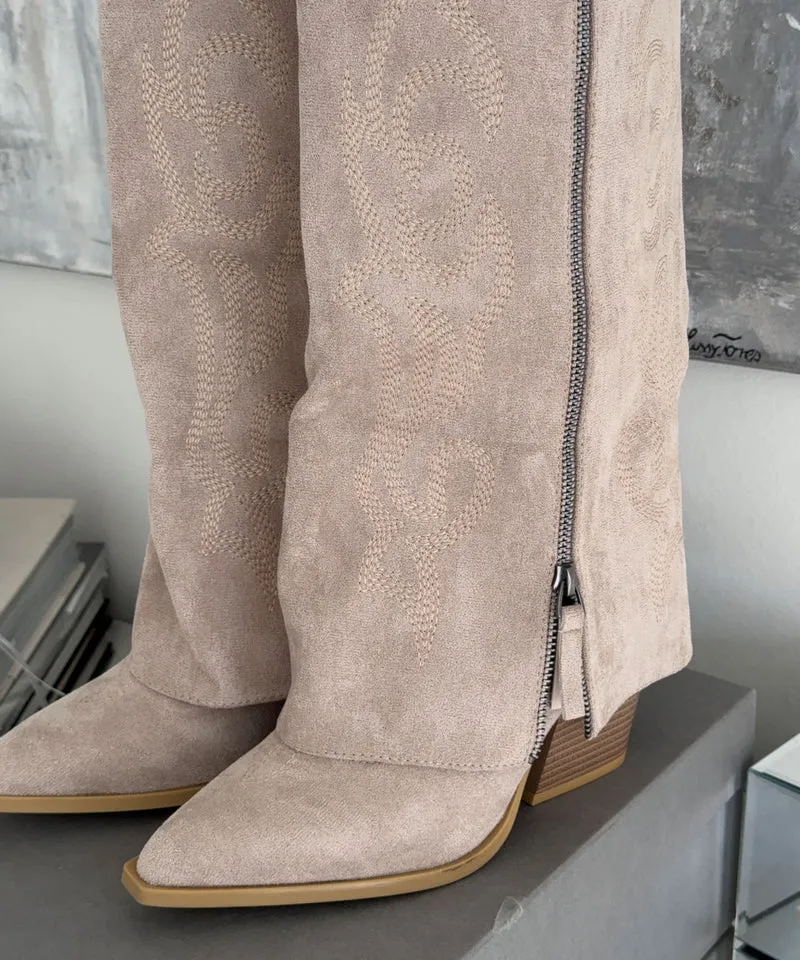 Cowboy Stiefel Lavinia Beige