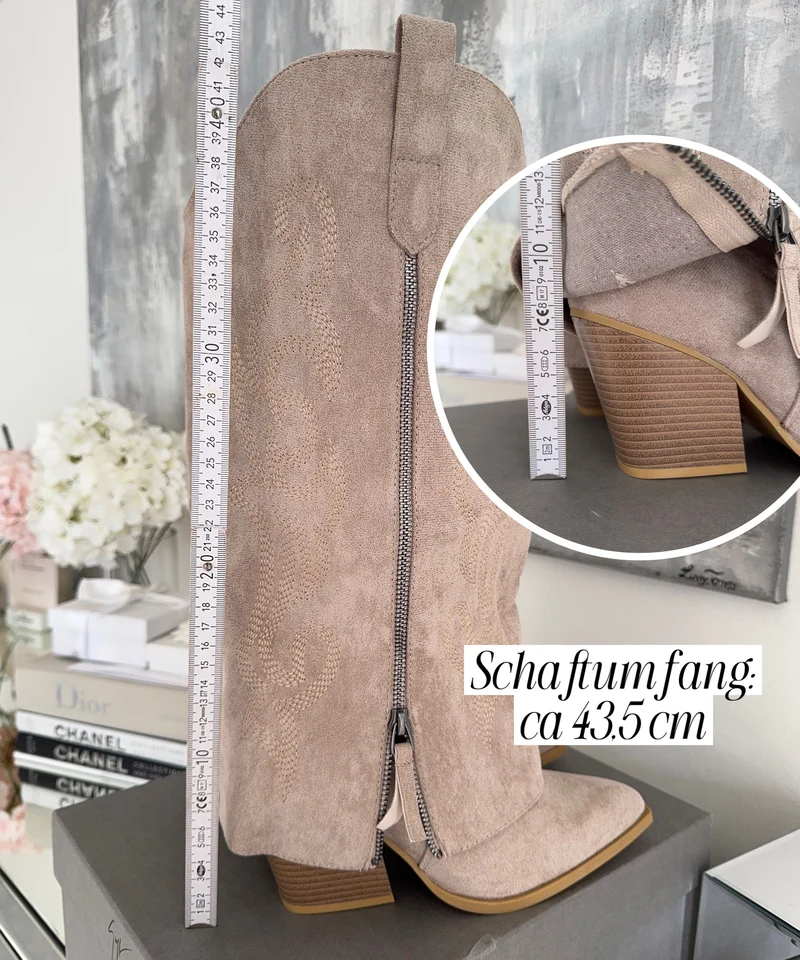 Cowboy Stiefel Lavinia Beige