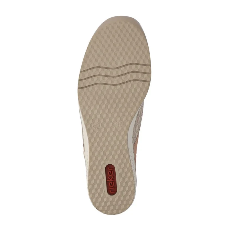 Stretchy Leather Touch-Fasten Trainers - RKR41504 / 326 820 - Beige