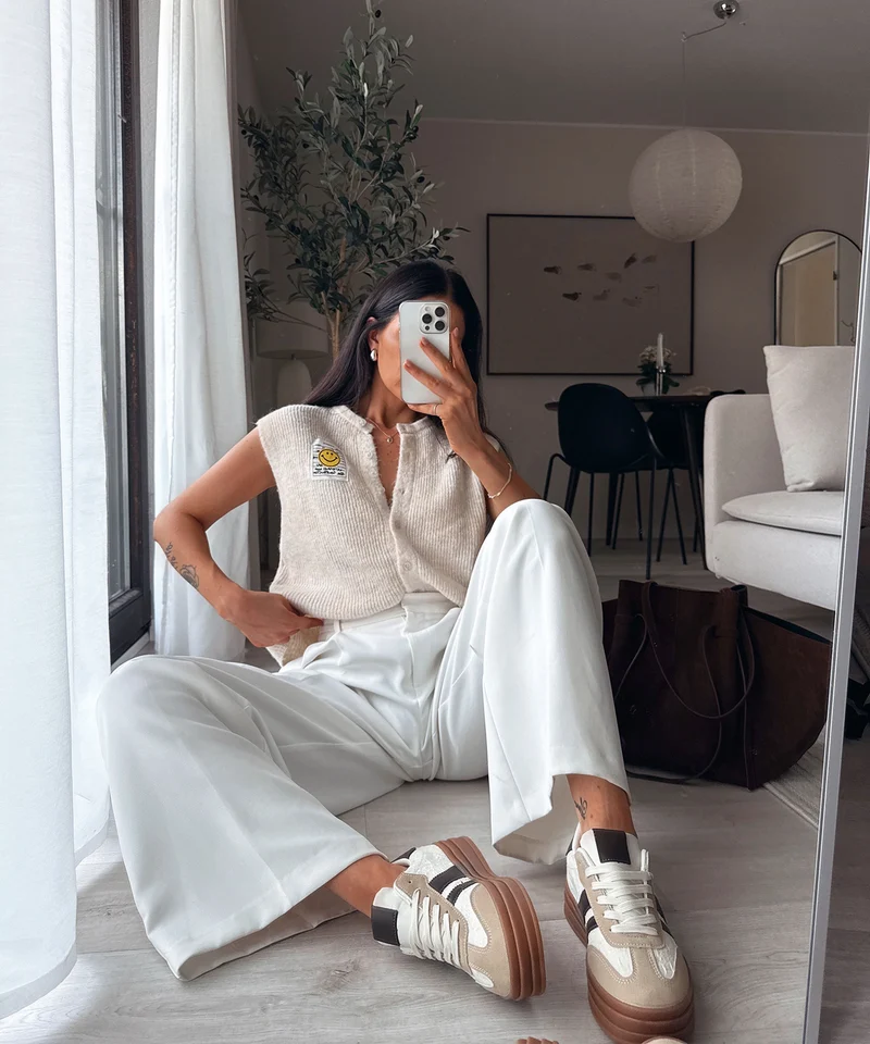 Weste Riula Beige