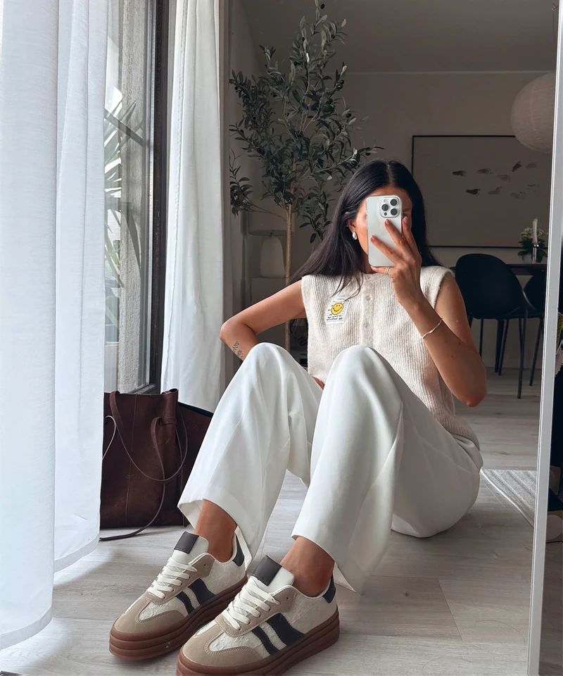 Weste Riula Beige