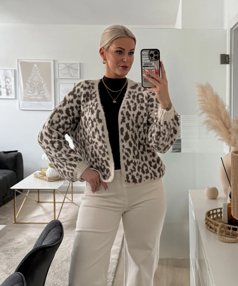 Cardigan Lira Braun Leo