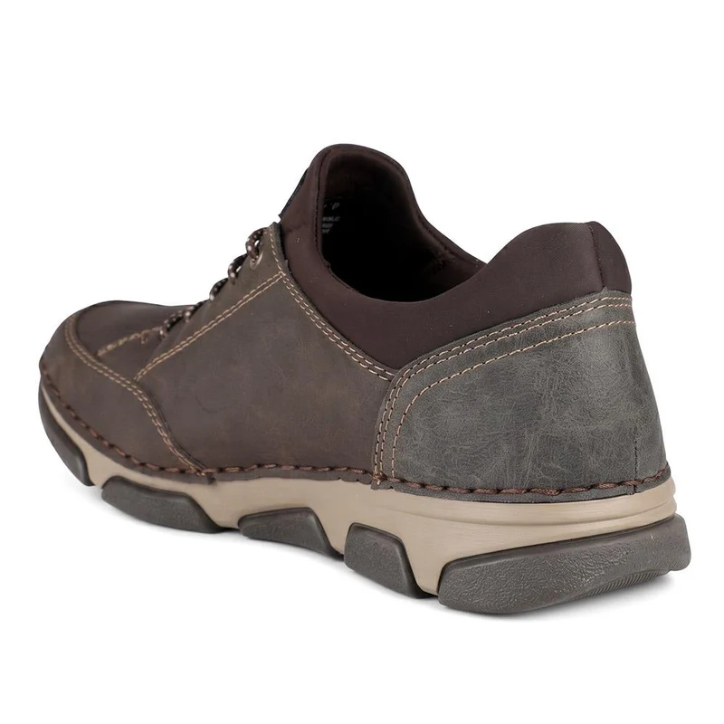 Rieker Wide Fit Bungee Lace Slip On Trainers - RKR44518 / 329 910 - Brown