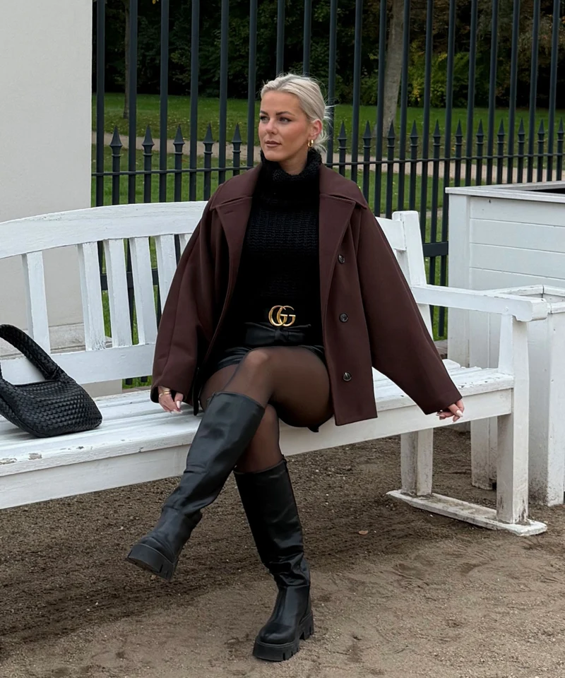 Oversize Jacke Joana Dunkelbraun