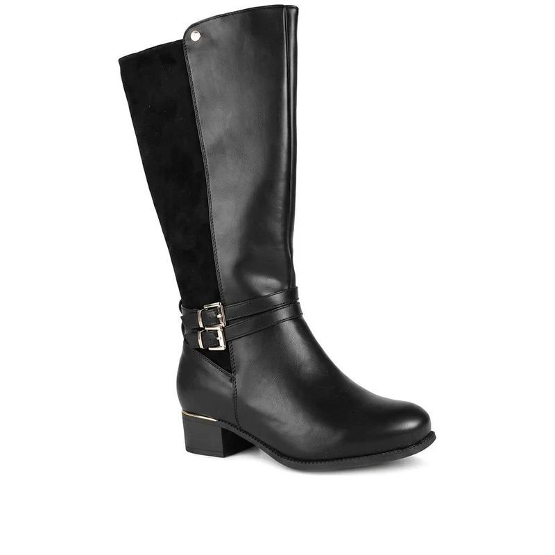 EasyFit Extra Wide Smart Buckled Long Boots - ALERIA / 330 167