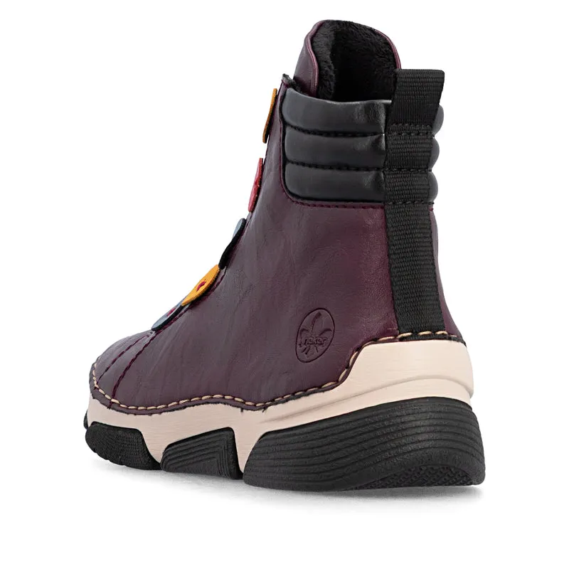 Rieker Damen-Ankle-Boots | Rot