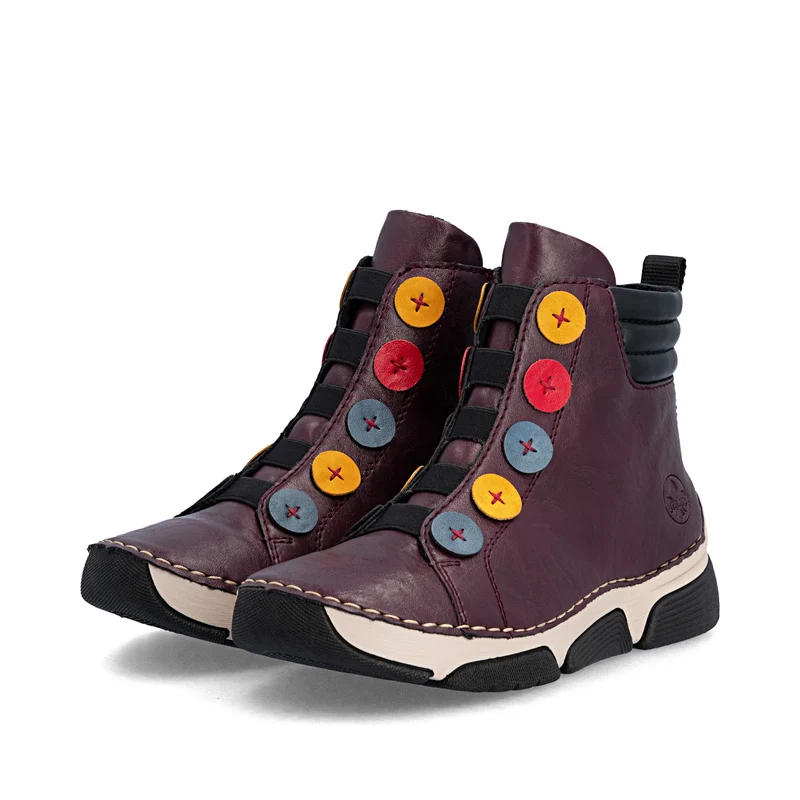 Rieker Damen-Ankle-Boots | Rot
