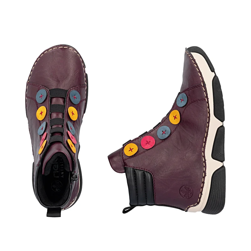 Rieker Damen-Ankle-Boots | Rot