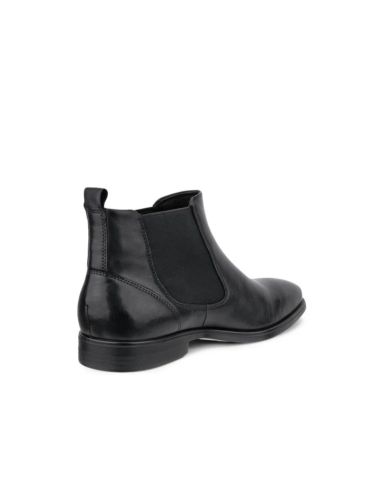 ECCO Herren Melbourne Leder Chelsea Stiefel | Schwarz