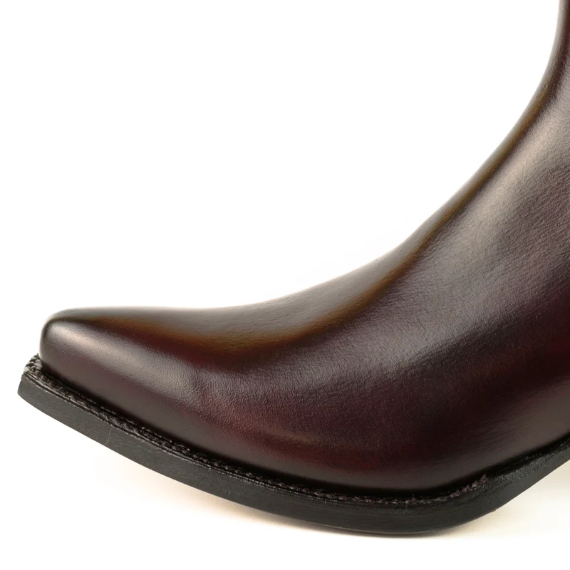 Urban Stiefeletten Damen 2496 Dunkelrotes Leder