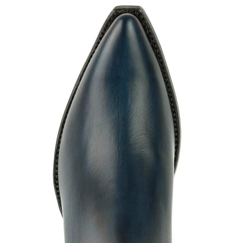 Urban Damen Stiefeletten 2496 Blaues Leder