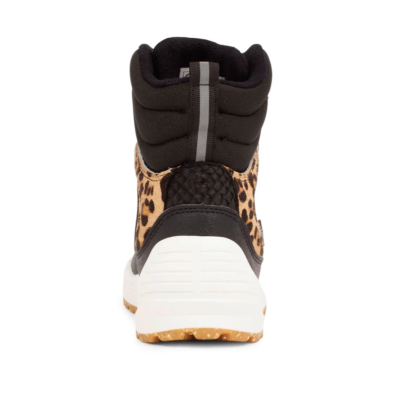 Malik Midcut Boot Kids - Black/Brown Leo