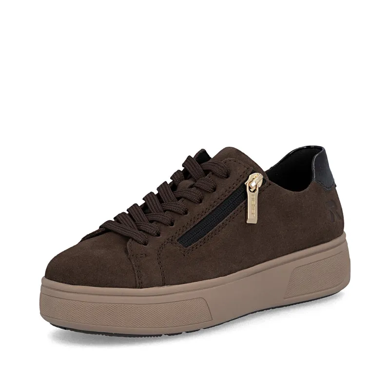 Rieker Damen-Plateau-Sneaker | Braun