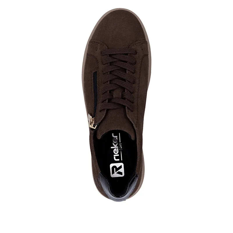 Rieker Damen-Plateau-Sneaker | Braun