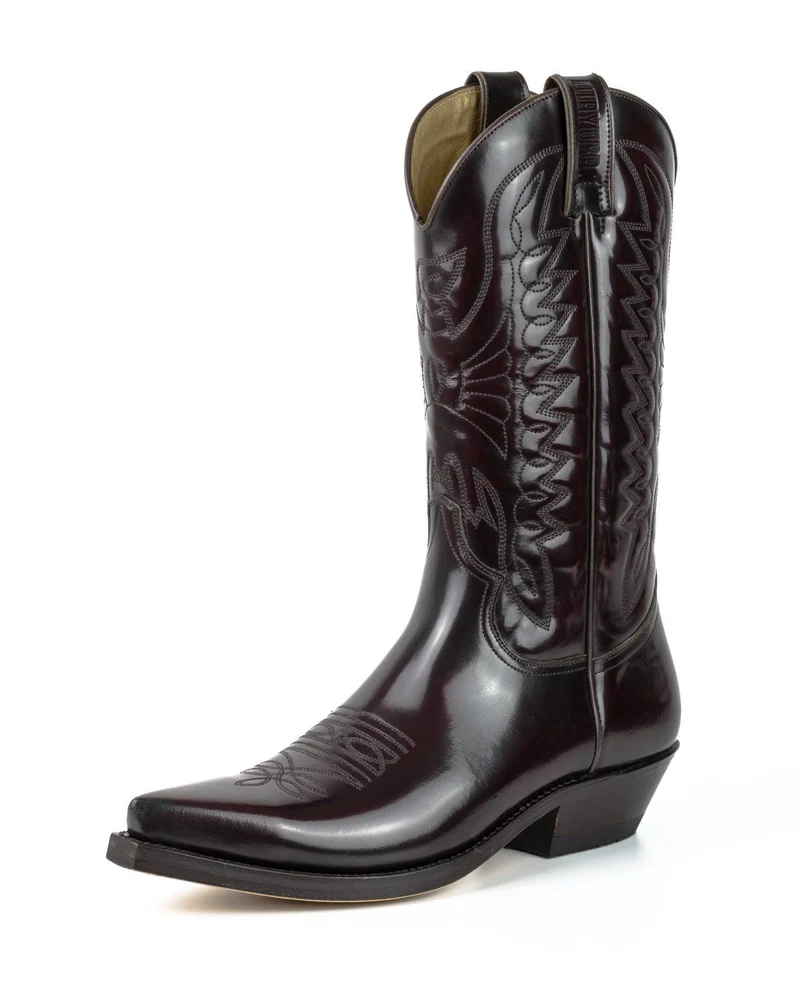 Country- und Western-Cowboystiefel 1920-C aus rotem Lackleder für Herren und Damen