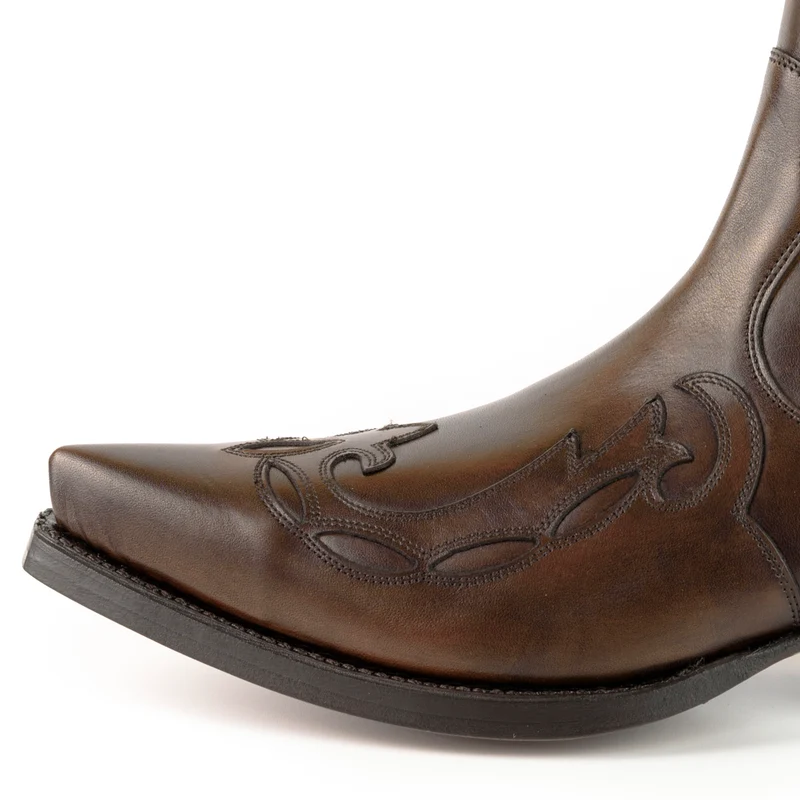 Cowboy Country Western Stiefeletten für Herren und Damen 1931 aus braunem Leder
