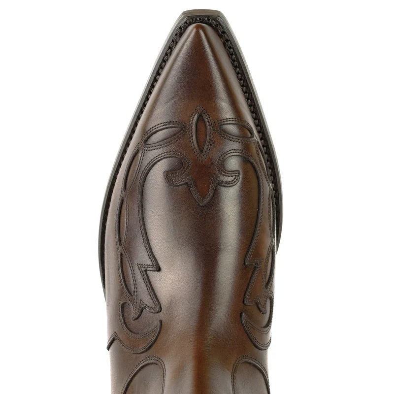 Cowboy Country Western Stiefeletten für Herren und Damen 1931 aus braunem Leder