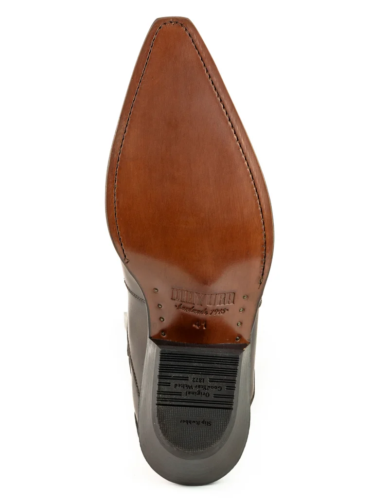 Cowboy Country Western Stiefeletten für Herren und Damen 1931 aus braunem Leder