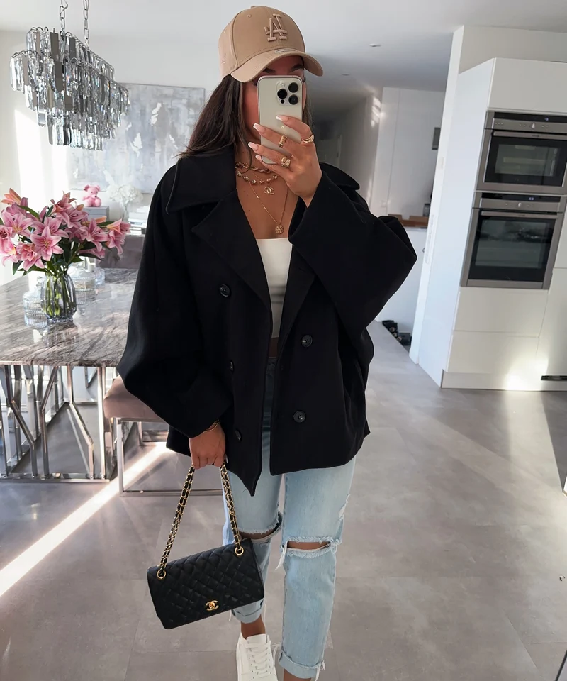 Oversize Jacke Joana Schwarz