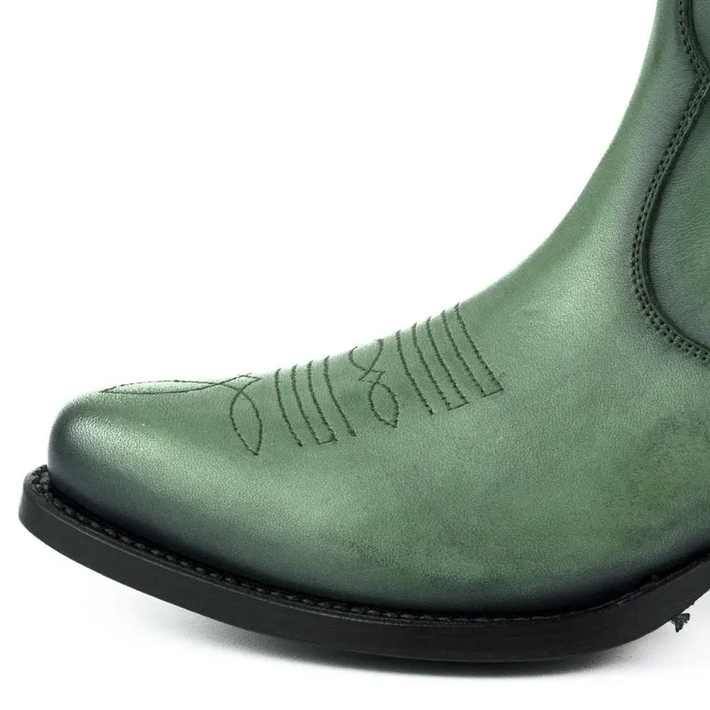 Urban Stiefeletten Damen 2487 Grünes Leder