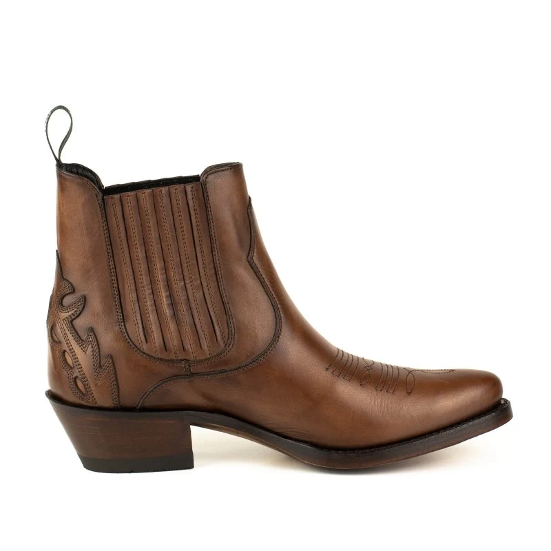 Urban Damen Stiefeletten 2487 Beige Leder