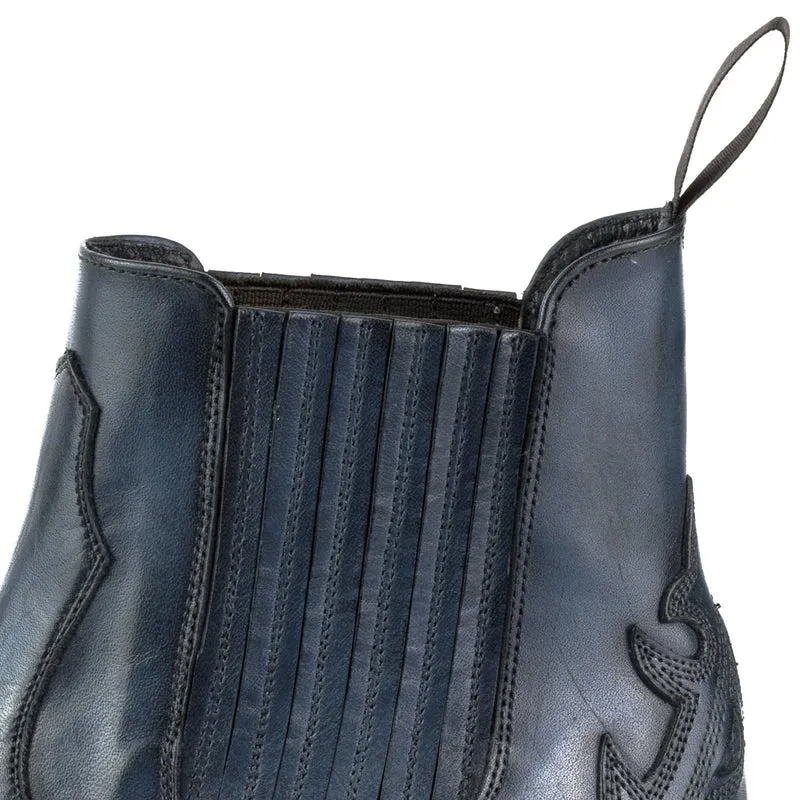 Urban Stiefeletten Damen 2487 Leder Blau 85