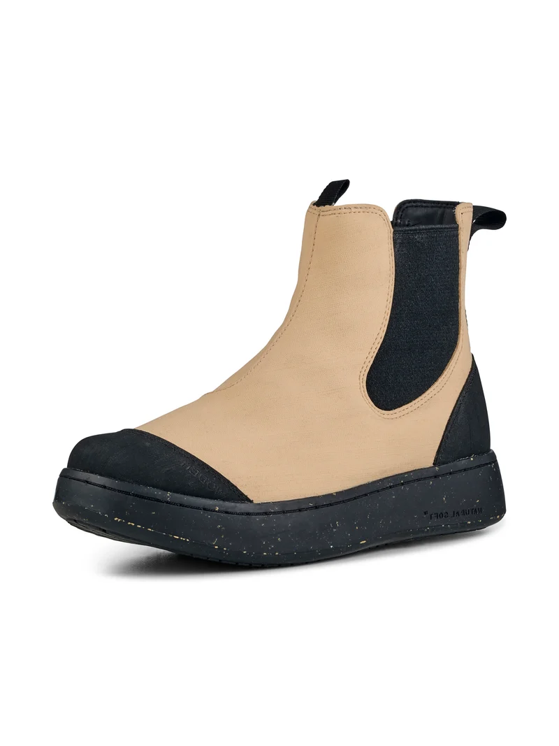 Magda Rubber Boot - Black/Beige