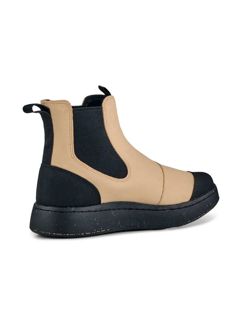 Magda Rubber Boot - Black/Beige