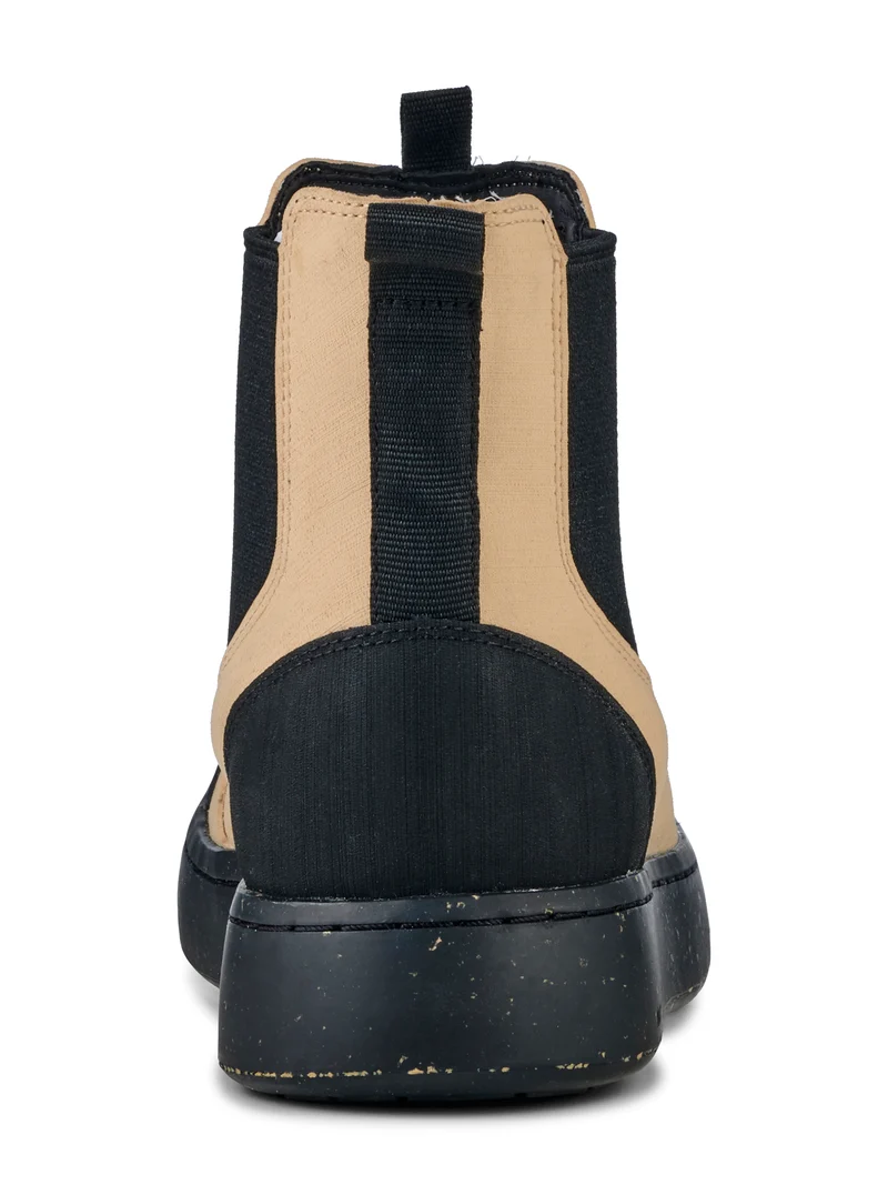 Magda Rubber Boot - Black/Beige