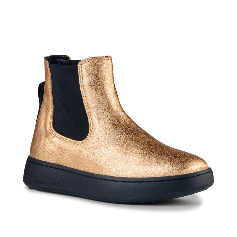 Hannah Metallic Leather - Gold