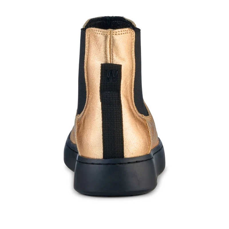 Hannah Metallic Leather - Gold