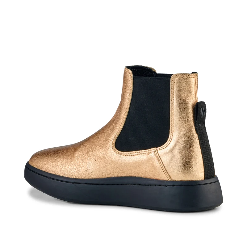 Hannah Metallic Leather - Gold