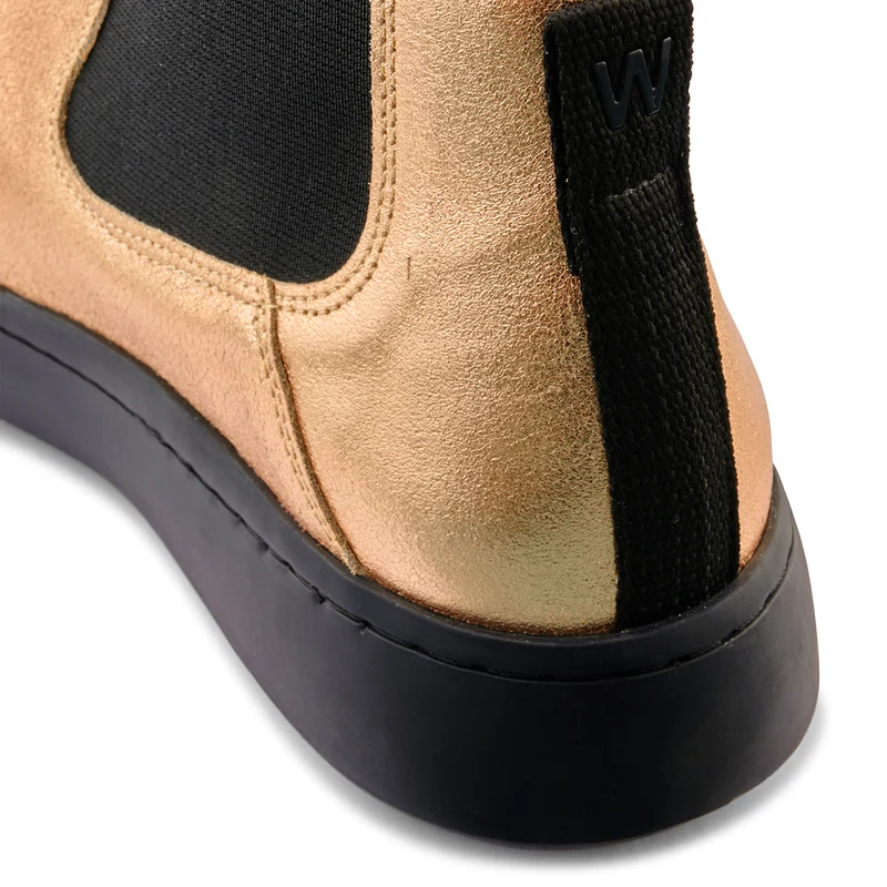 Hannah Metallic Leather - Gold