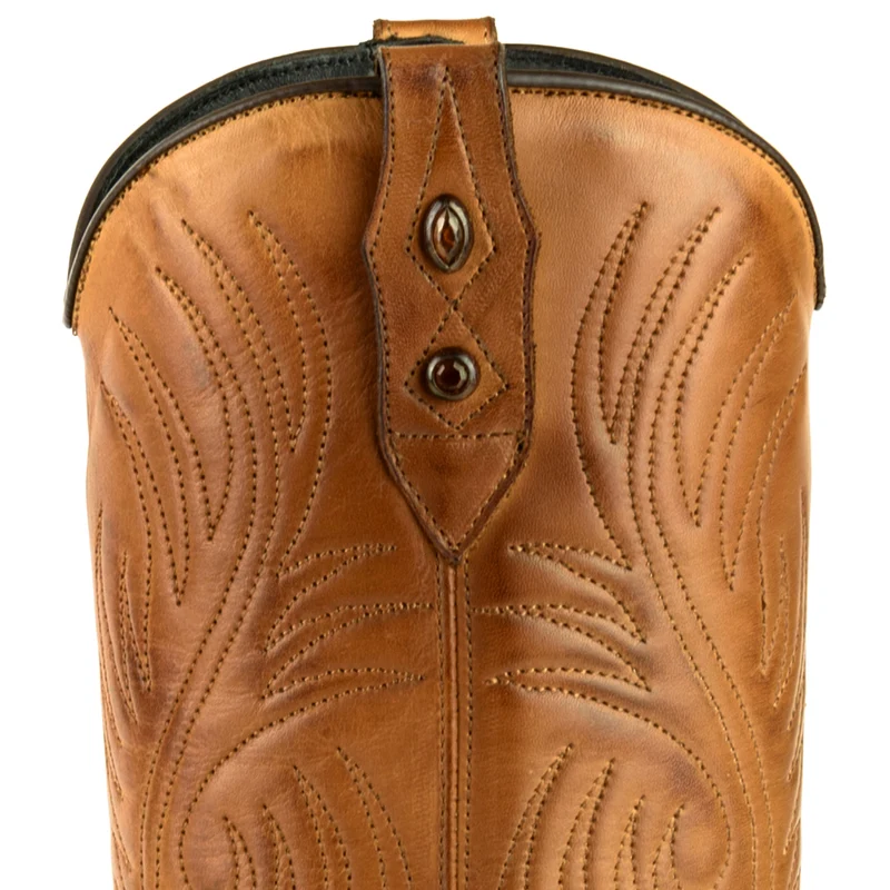 Country- und Western-Cowboystiefel für Damen 2536 Kamelleder