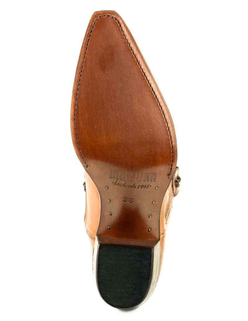 Country- und Western-Cowboystiefel für Damen 2536 Kamelleder