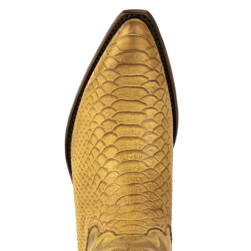 Country- und Western-Cowboystiefel für Damen 2524 Gelbes Leder