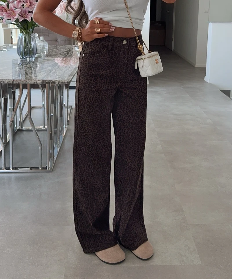 Stretch Wide Leg Jeans Avena Leo