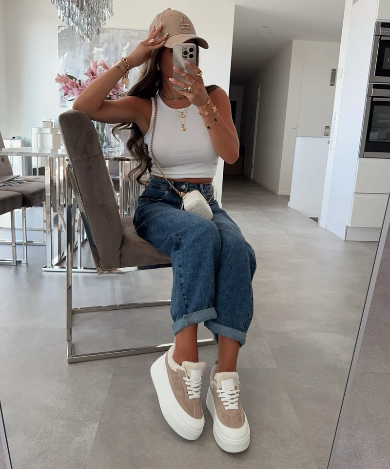Stretch Balloon Jeans Aviana Dunkelblau