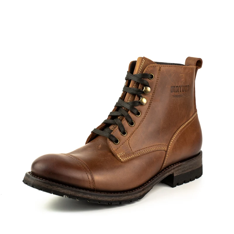 Urban-Schnürstiefel für Herren 2478 aus braunem Leder